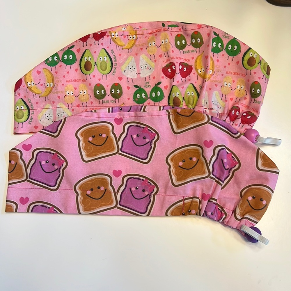 NEW Euro Food Fun Scrub Cap Bundle